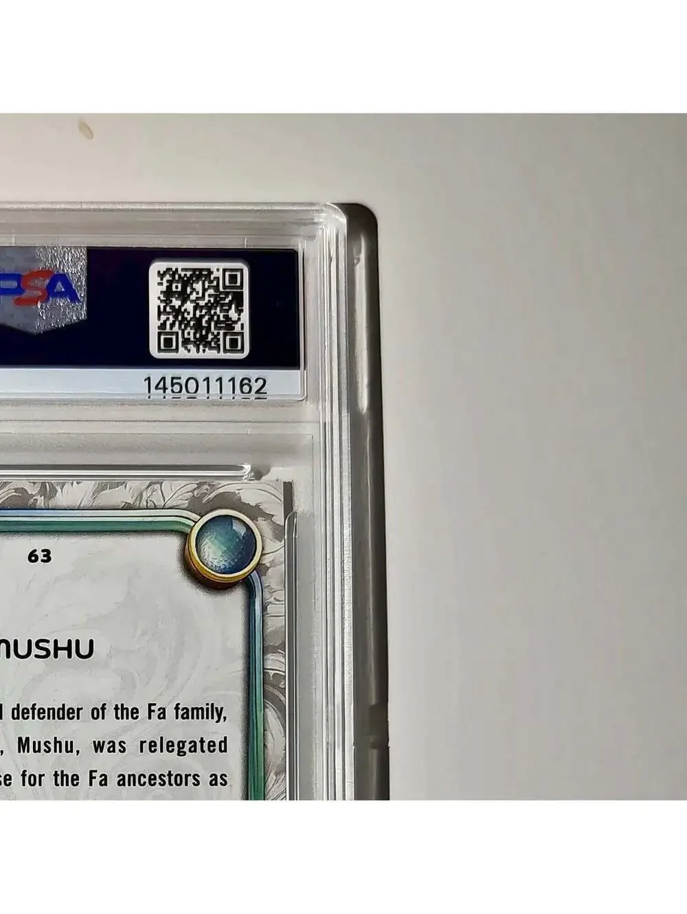 Mushu 2025 Topps Disney Wonder #63 Winter Variant Card Mulan PSA 7